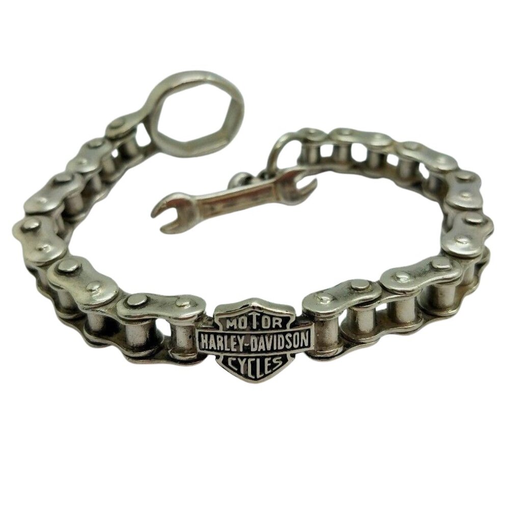 Harley-Davidson Bike Chain Bracelet, Wrench toggle